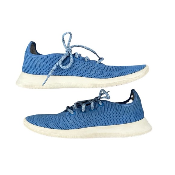 Allbirds Shoes Men's 11 Tree Runners Blue Wool Sneakers - Picture 1 of 8